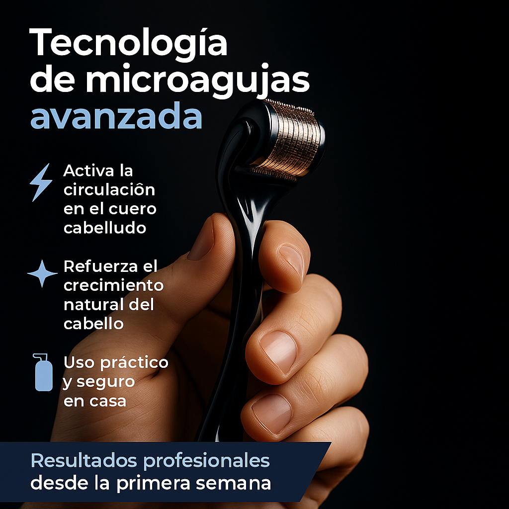 Combo Minoxidil + Dermaroller | Adios Calvicie