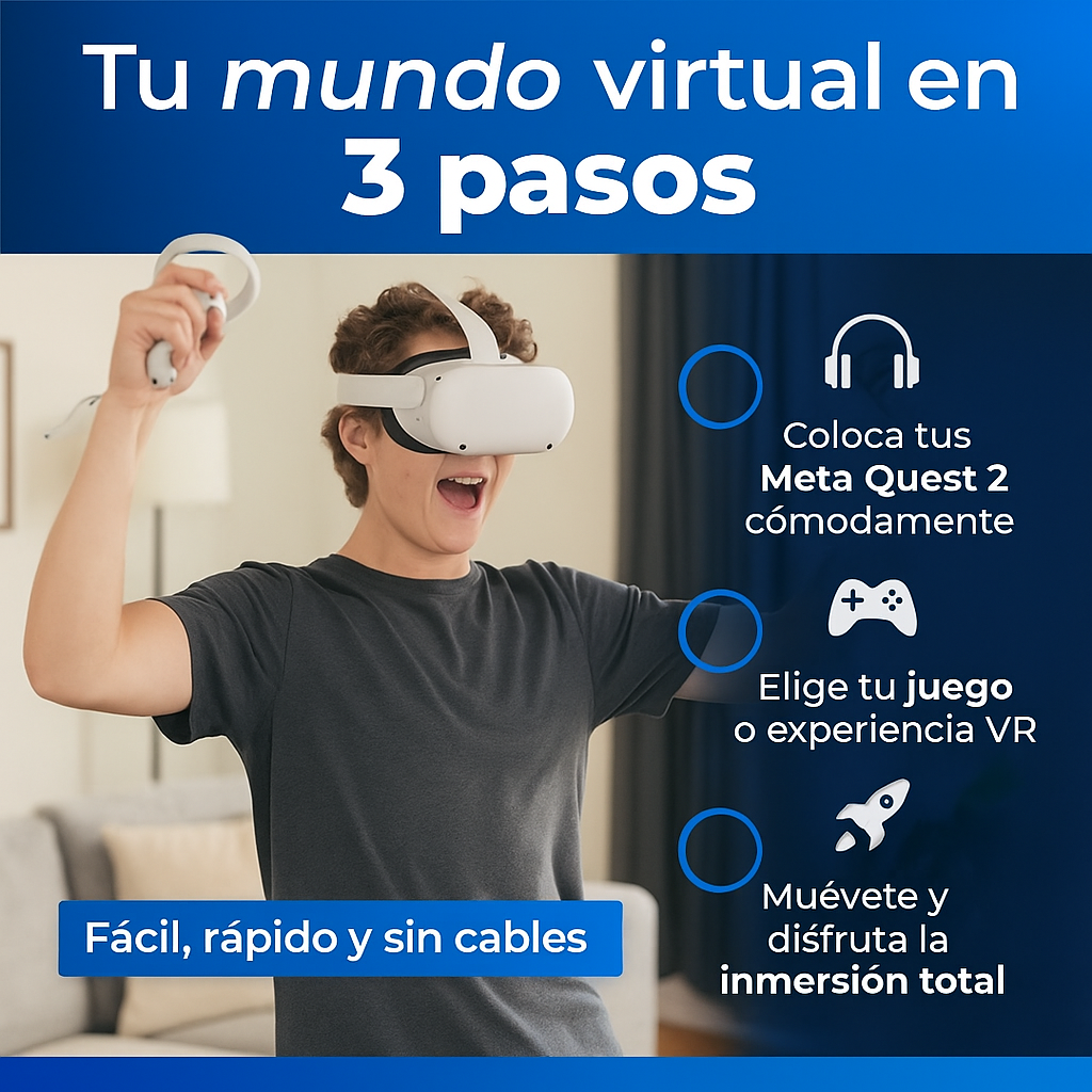 🕶️ Meta Quest 2 – Vive la Realidad Virtual sin Límites