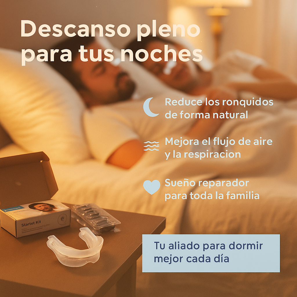 Combo Protector Bucal + Tiras Nasales Magnéticas