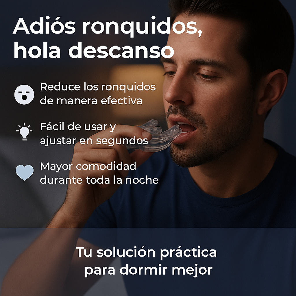 Combo Protector Bucal + Tiras Nasales Magnéticas