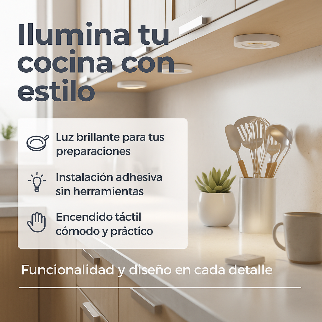 Luces LED Adhesivas x3 con Control Remoto