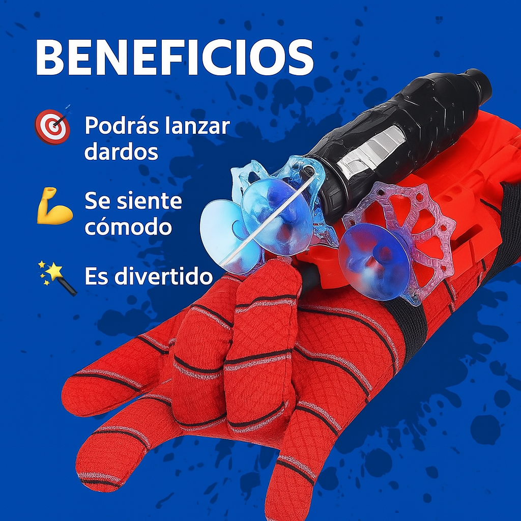 GUANTES DE SPIDER-MAN CON DARDOS - OFERTA 2 X 1