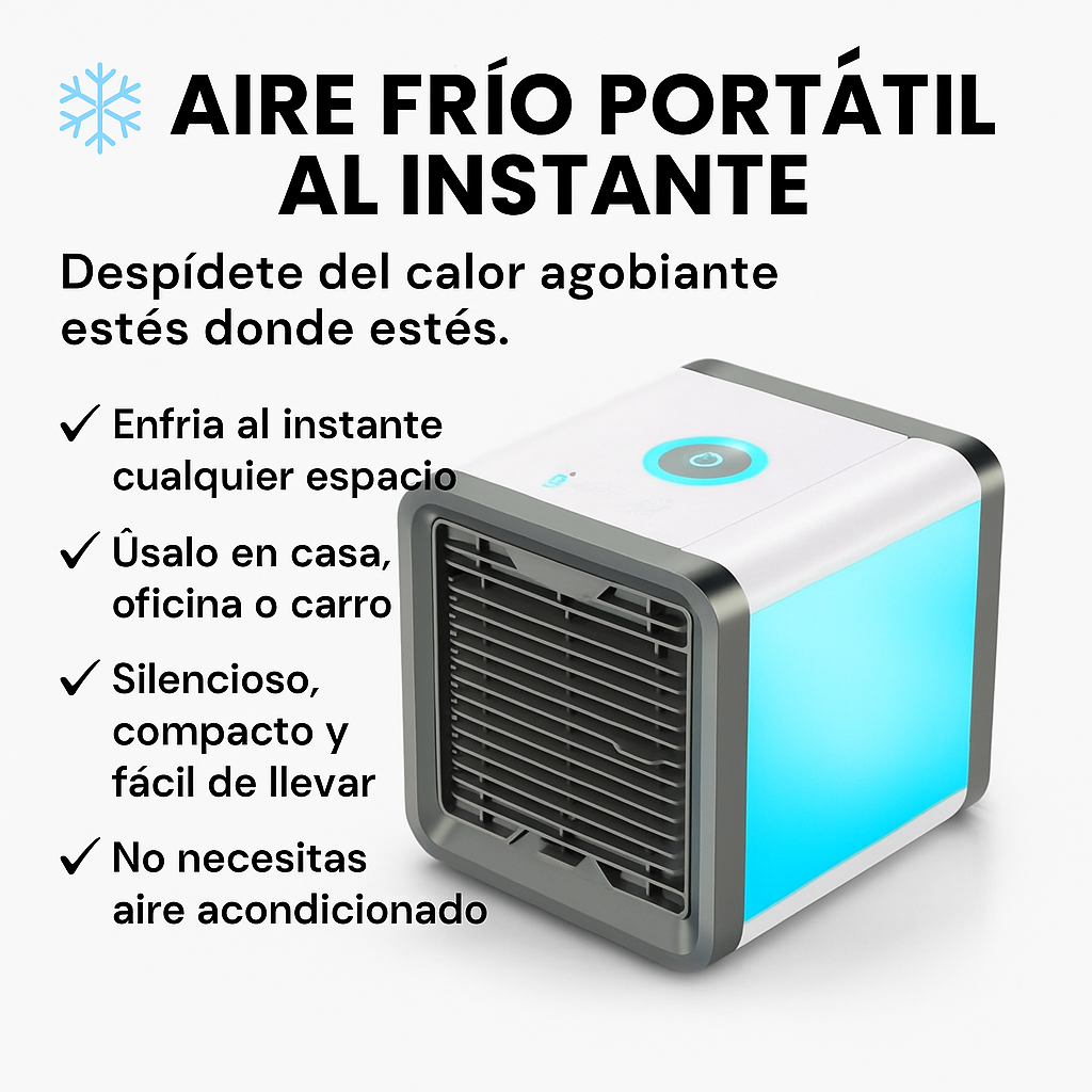 FrescoYa - Abanico Portátil de Aire Frío