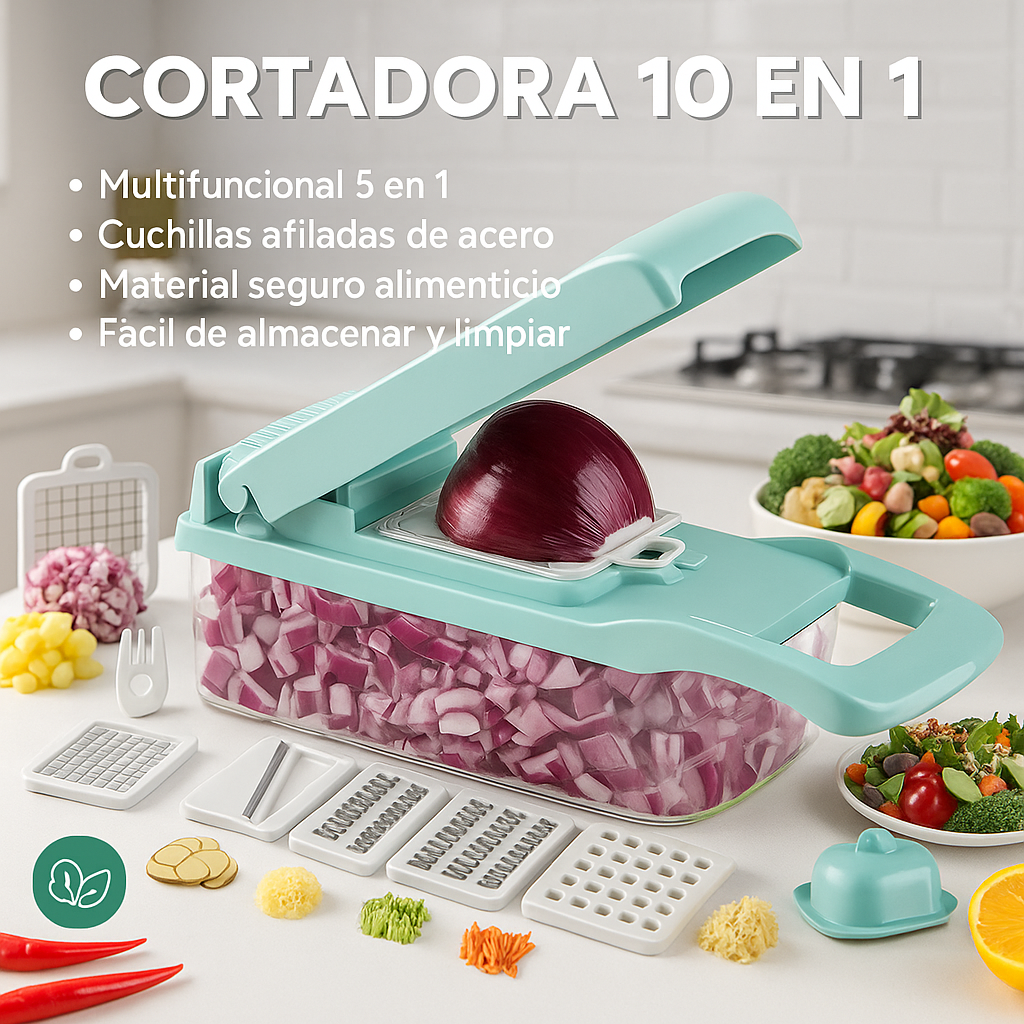 CORTADORA DE VEGETALES | 10 EN 1