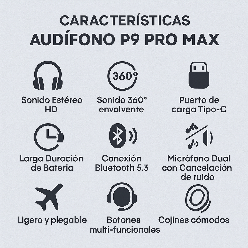 AUDIFONOS P9 PRO MAX