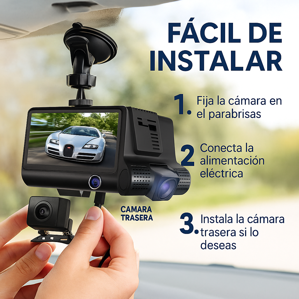 CAMARA DE COCHE | DOBLE LENTE