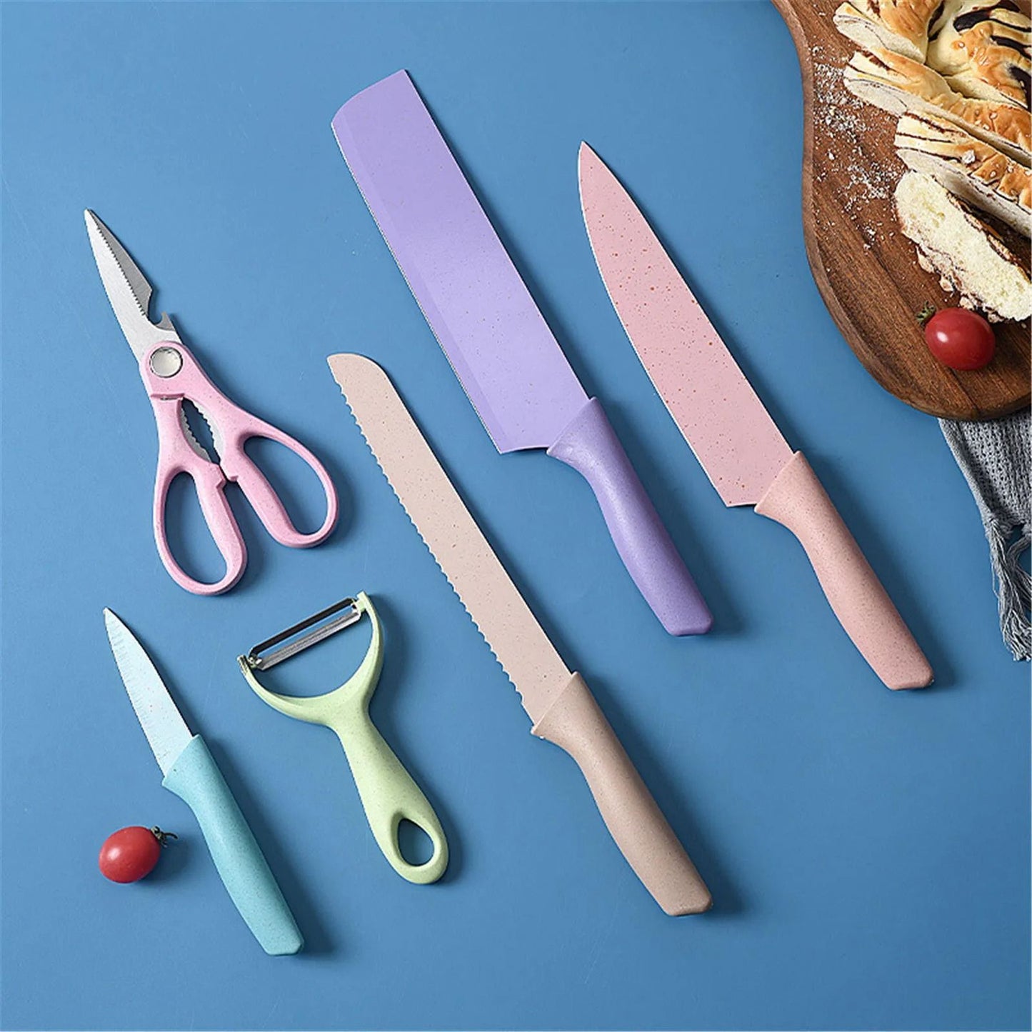 Juego de cuchillos de colores