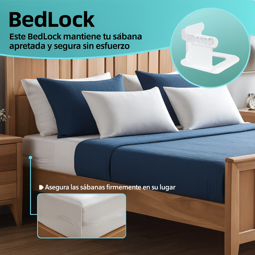 BedLock™ – Correas Antideslizantes para Sábanas