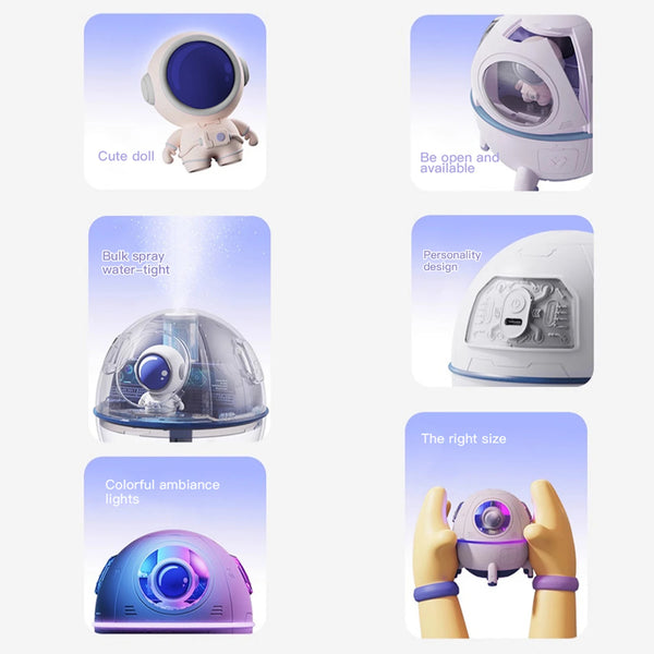 Humidificador Astronauta LED Portátil