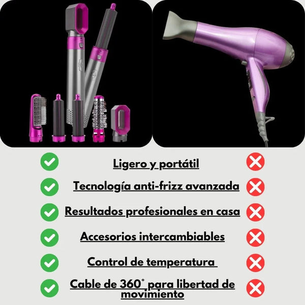 Cepillo 5 en 1 multiuso