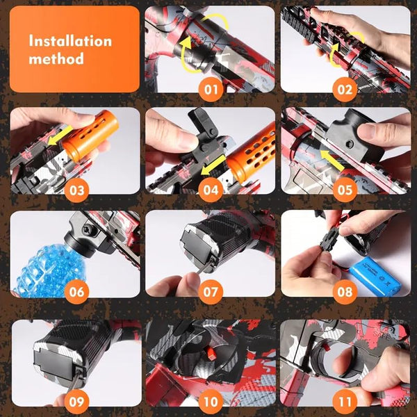 PISTOLA HIDROGEL M4 BLASTER - POCAS UNIDADES
