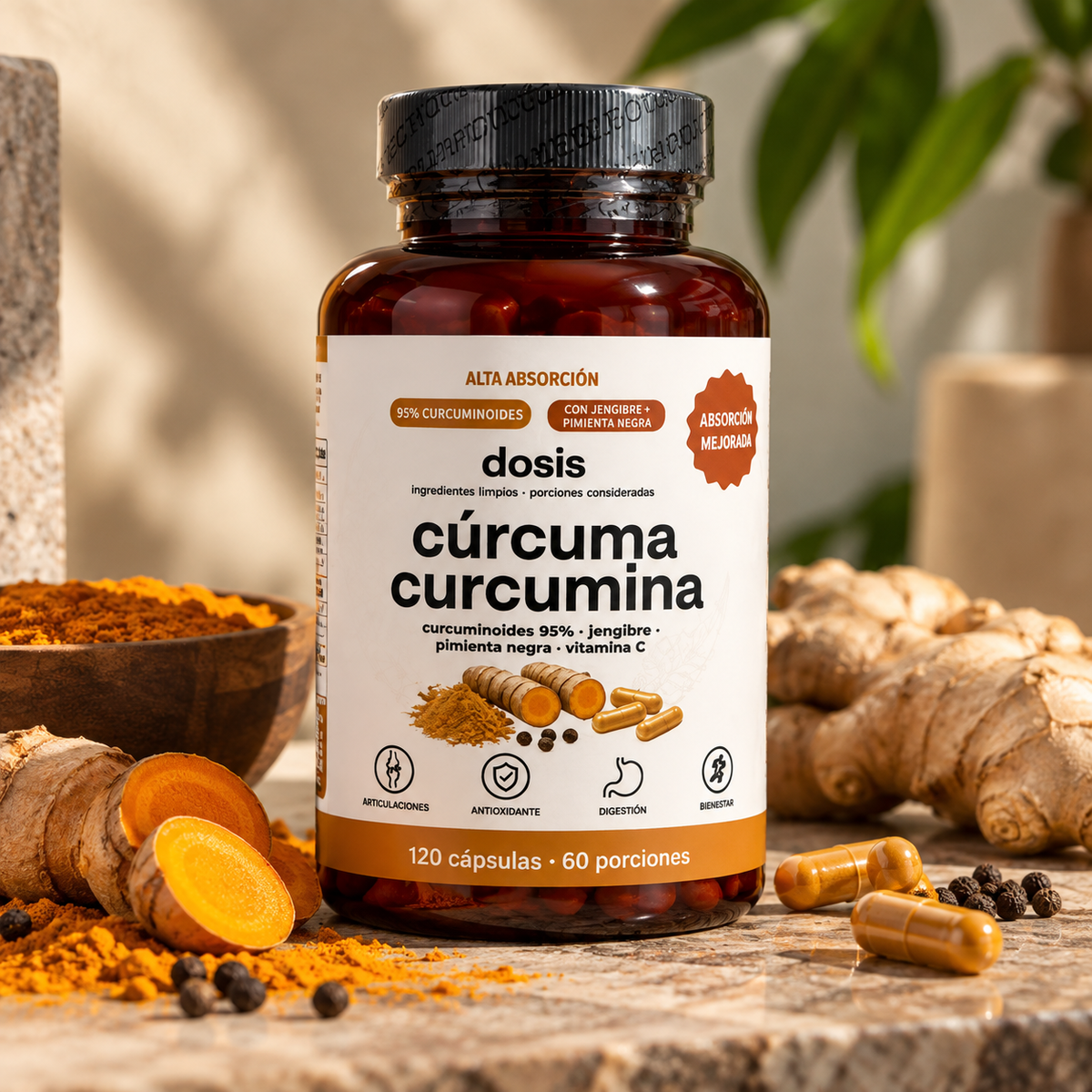 Complejo de Curcuma - 120 Capsulas