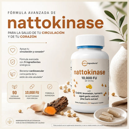 Nattokinase 10.800 FU — el protocolo cardiovascular más potente