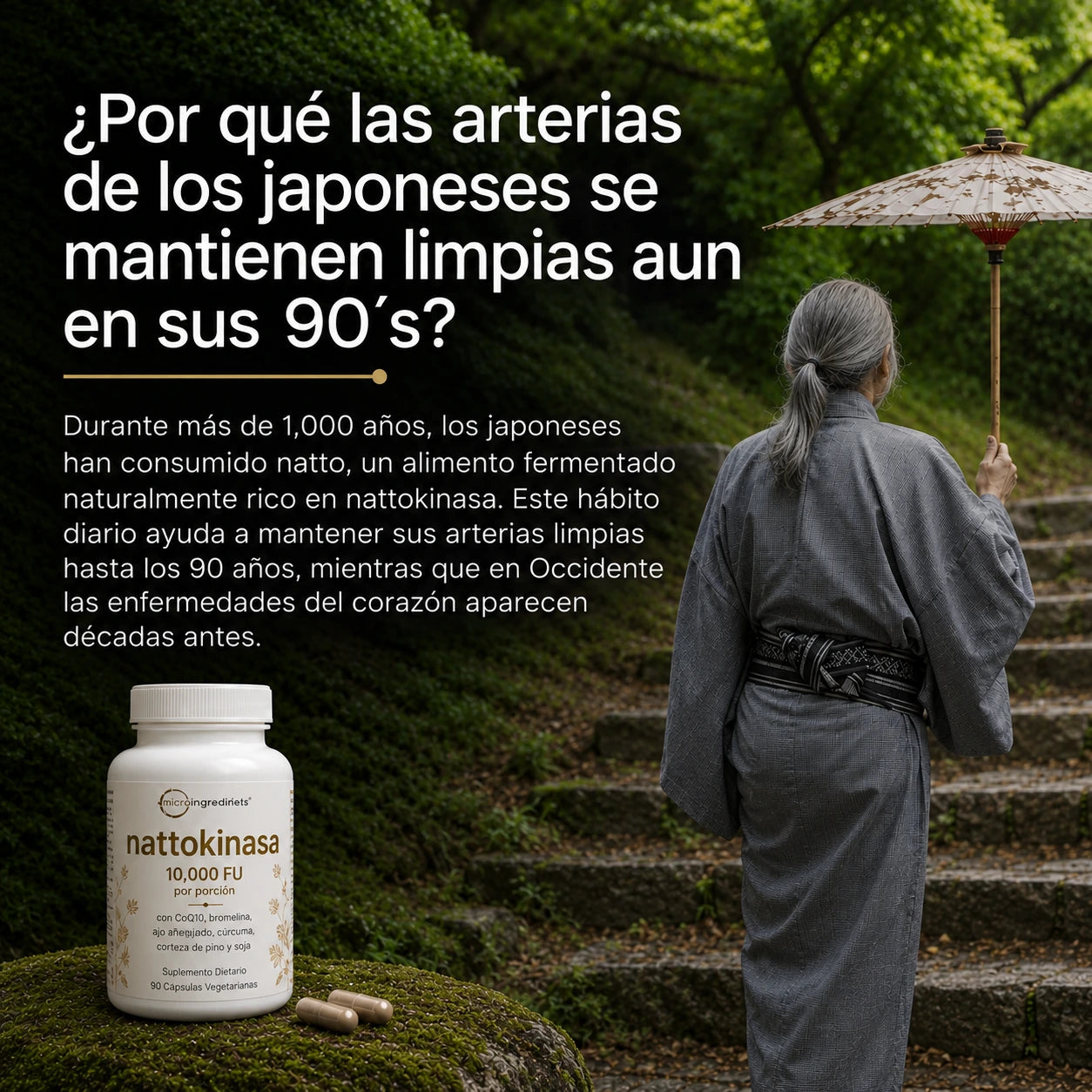 Nattokinase 10.800 FU — el protocolo cardiovascular más potente