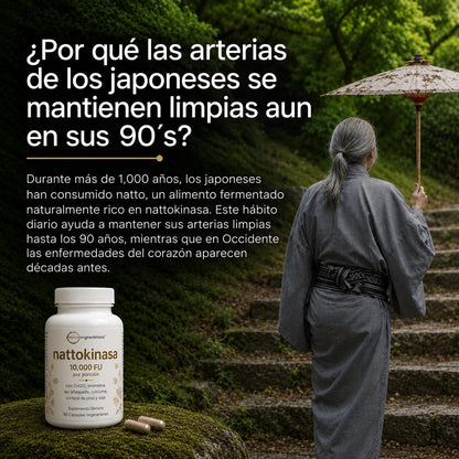 Nattokinase 10.800 FU — el protocolo cardiovascular más potente