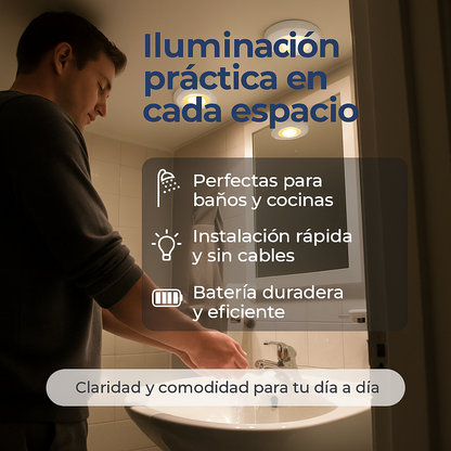 Luces LED Adhesivas x3 con Control Remoto