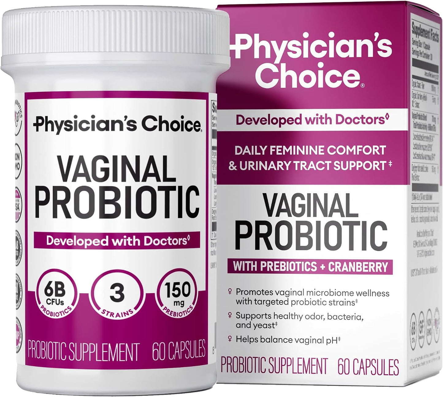 Vaginal Probiotic - 60 capsulas - protege tu flora vaginal de manera natural