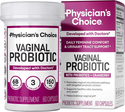 Vaginal Probiotic - 60 capsulas - protege tu flora vaginal de manera natural