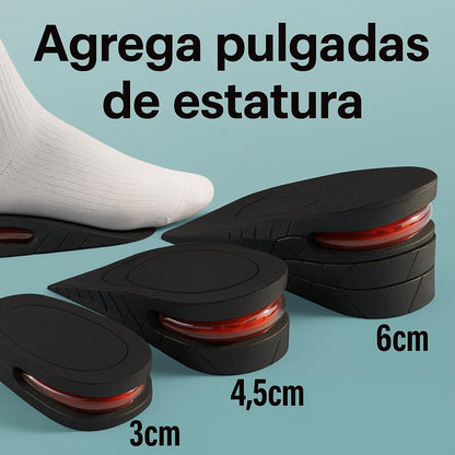 Plantillas Elevadoras de Estatura - Set de 3 Niveles