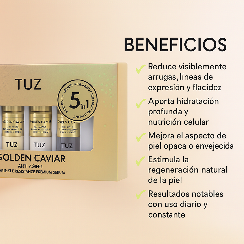 SERUM ANTIEDAD 5 EN 1 | EXTRACTO DE CAVIAR