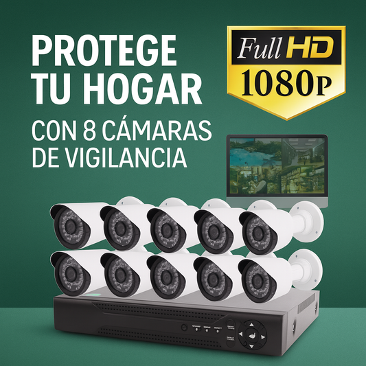 KIT 8 CAMARAS DE VIGILANCIA