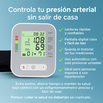 ESFIGMOMANOMETRO RECARGABLE