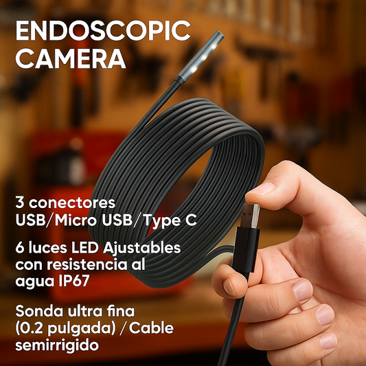 CAMARA ENDOSCOPICA | 3 EN 1