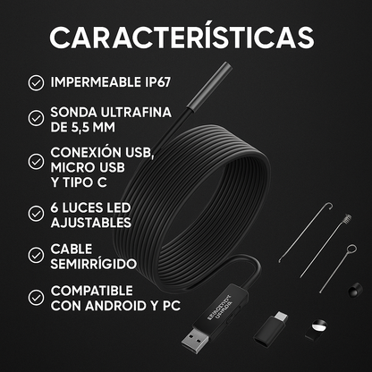 CAMARA ENDOSCOPICA | 3 EN 1