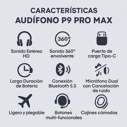 AUDIFONOS P9 PRO MAX
