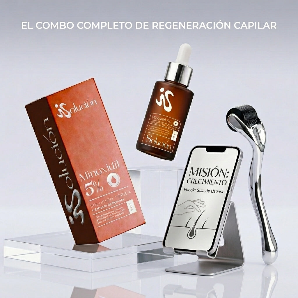 Combo Minoxidil + Dermaroller | Adios Calvicie