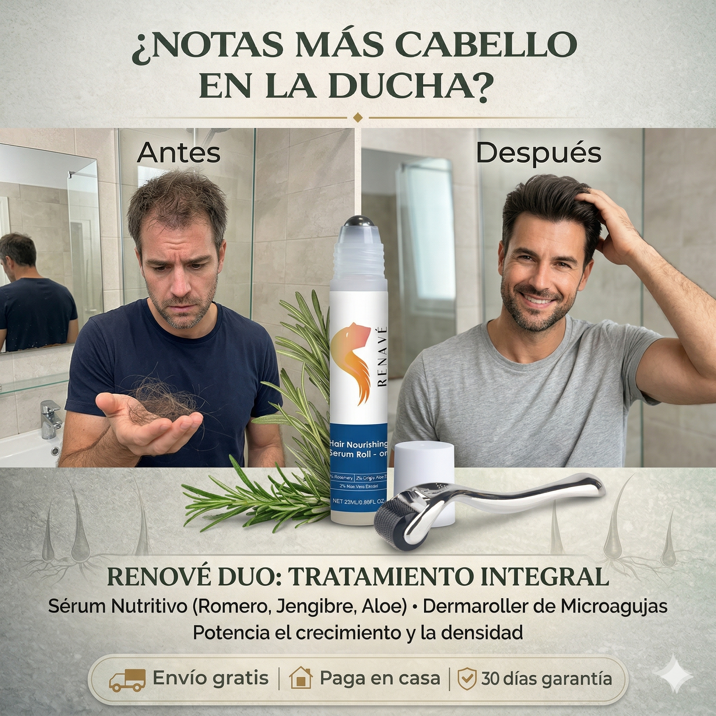 Bodywise + Dermaroller = Vence la Calvicie de una vez por todas
