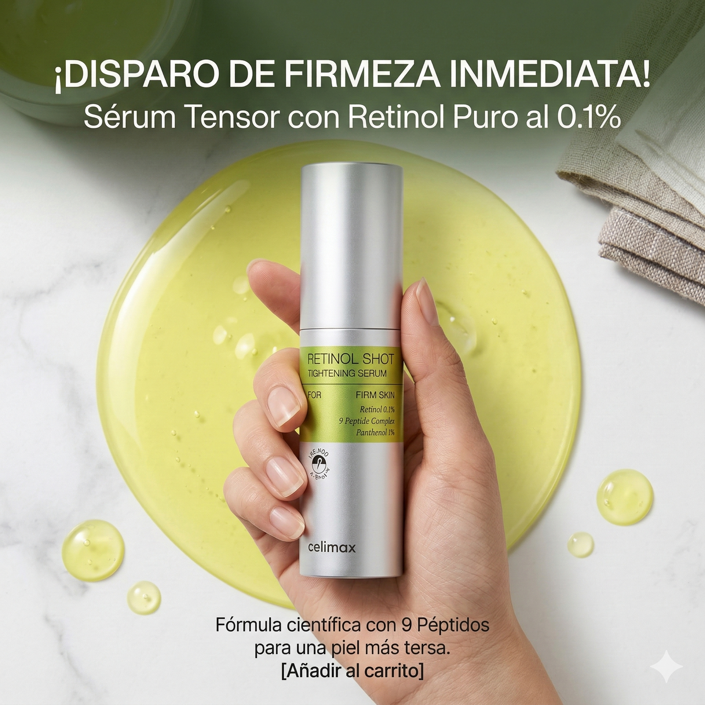 Celimax Retinal Booster 15ml + Retinol Serum 30ml + 5 Mascarillas de Colágeno