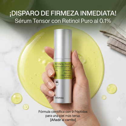 Celimax Retinal Booster 15ml + Retinol Serum 30ml + 5 Mascarillas de Colágeno
