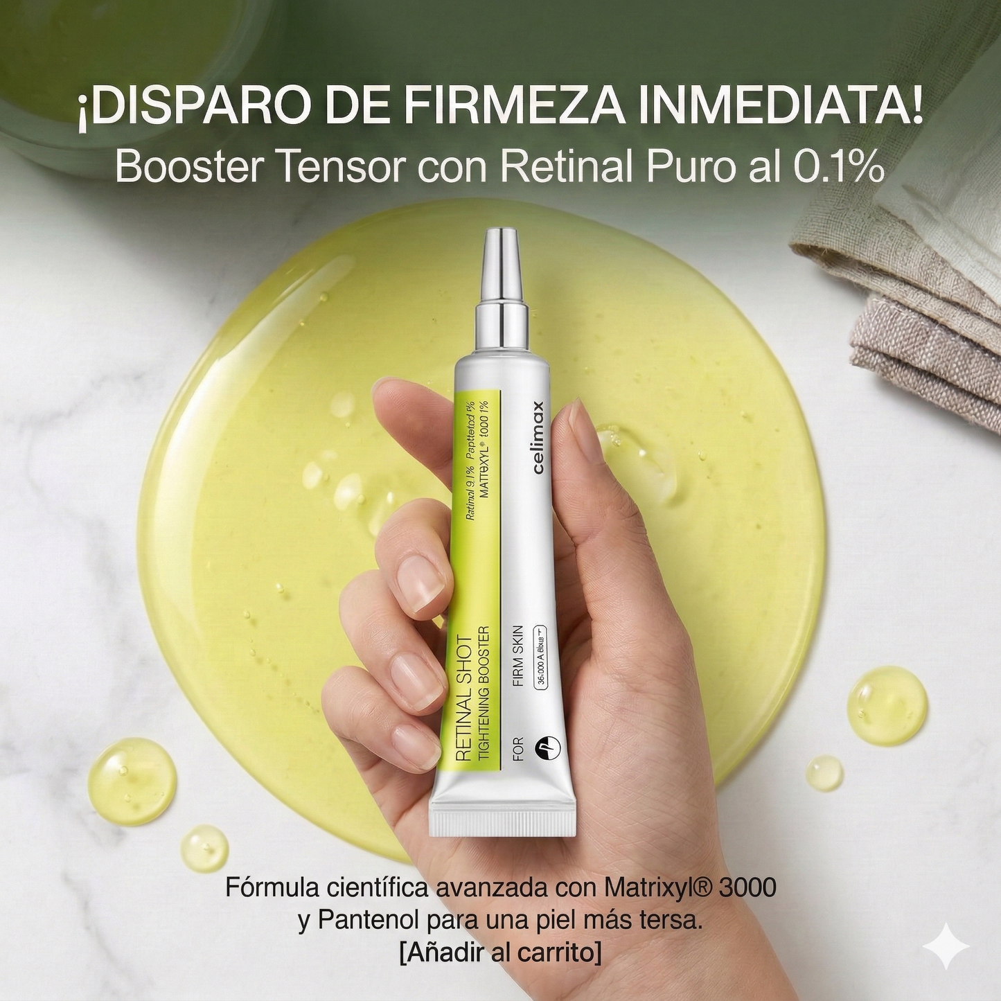 Celimax Retinal Booster 15ml + Retinol Serum 30ml + 5 Mascarillas de Colágeno