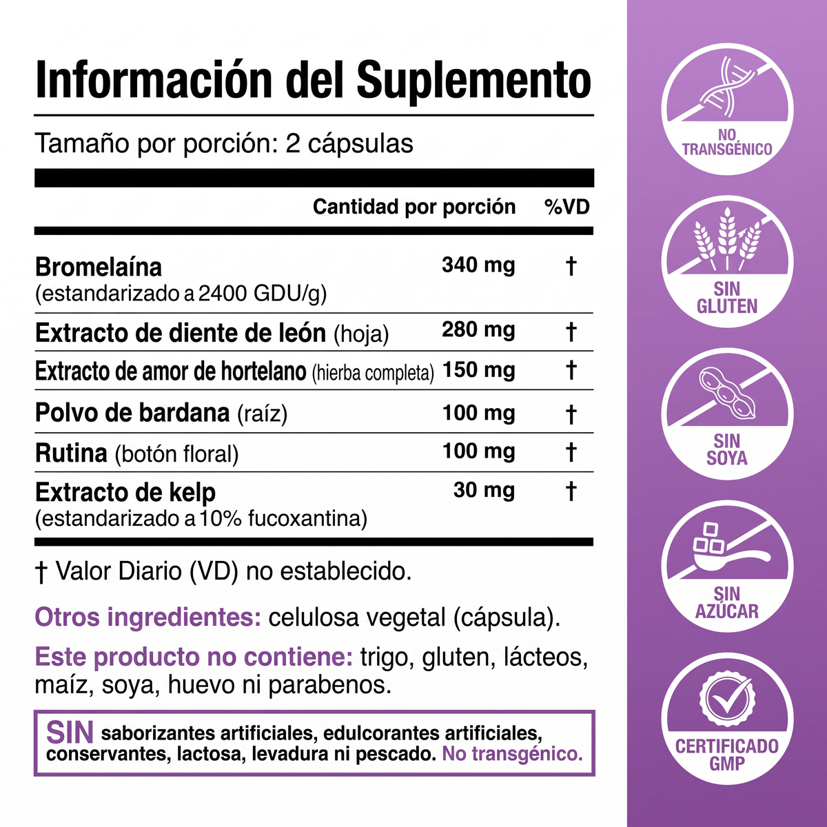 Complejo Linfatico 6 en 1 - 120 Capsulas