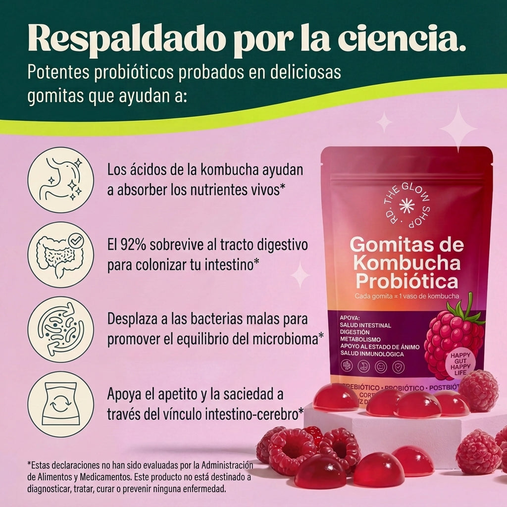 Kombucha en Gomitas Probióticas - 2X1 = 60 GOMITAS