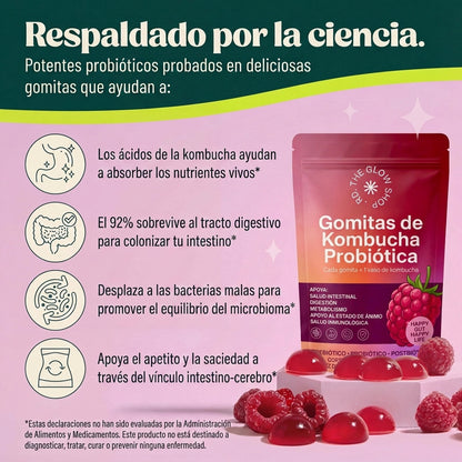 Kombucha en Gomitas Probióticas - 2X1 = 60 GOMITAS