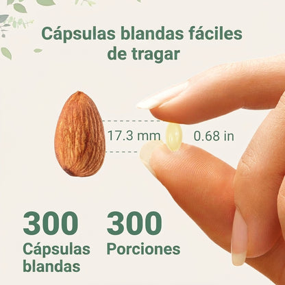 Vitamina D3 10,000 UI + K2 MK-7 200 mcg con Aceite de Coco Virgen — 300 Cápsulas Blandas