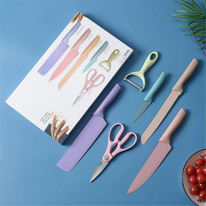 Juego de cuchillos de colores