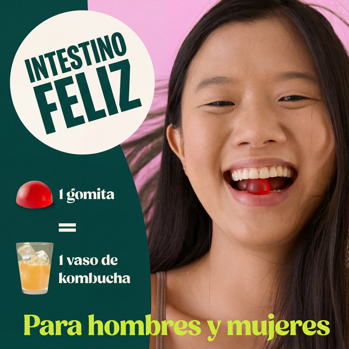 Kombucha en Gomitas Probióticas - 2X1 = 60 GOMITAS