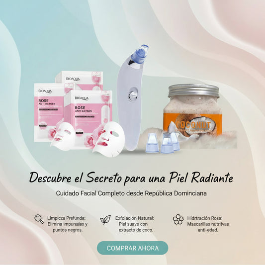 COMBO REMOVEDOR DE IMPUREZAS: EXTRACTOR + EXFOLIANTE FACIAL DE COCO + 5 MASCARILLAS