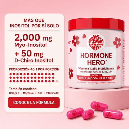 Peach Perfect Hormone Hero - 120 Capsulas