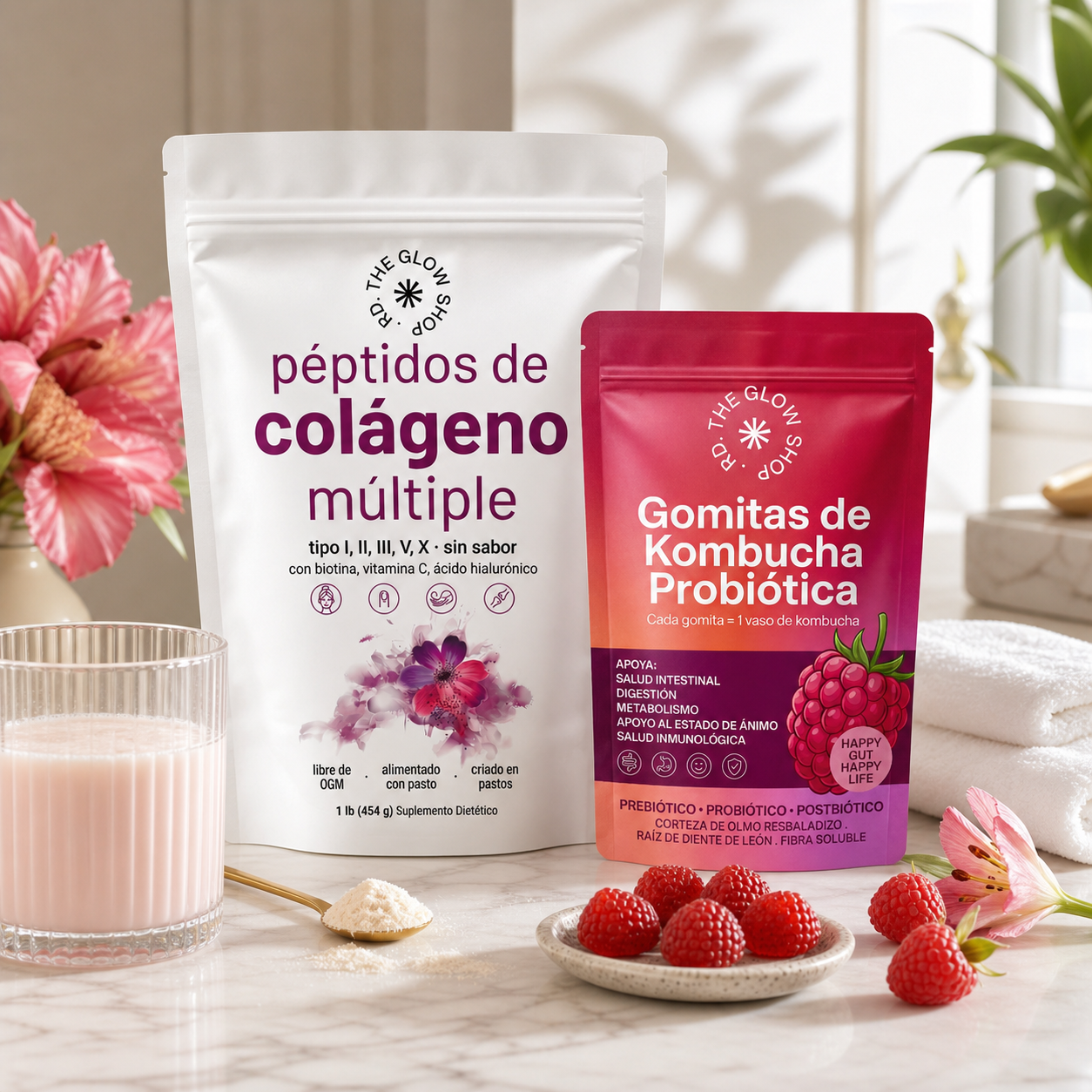 Colágeno Hidrolizado + Gomitas de Kombucha de REGALO